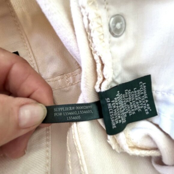 LRL Ralph Lauren Jeans Co Ivory Modern Straight Fit Denim Womens Size 28" x 31" - Picture 8 of 8